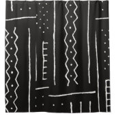 "Feiern Sie Kultur in jeder Linie" Duschvorhang (Vorderseite)