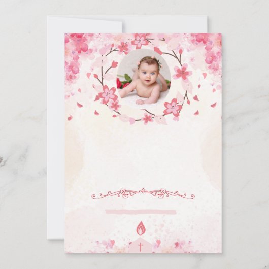 Feiern Sie Leben und Glaube mit einer besonderen T Einladung (Rückseite)