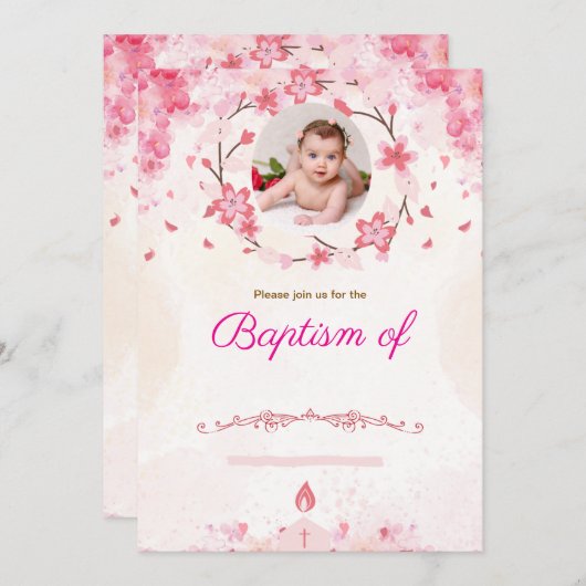 Feiern Sie Leben und Glaube mit einer besonderen T Einladung (Vorne/Hinten)