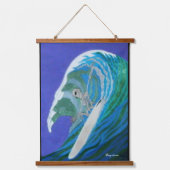 Feiern Sie Leben und Lachen Wandteppich Mit Holzrahmen (Vorderseite 2)