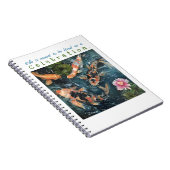 Feiern Sie Leben-Zitat Koi Kunst-Notizbuch Notizblock (Rechte Seite)