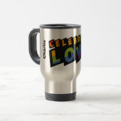 Feiern Sie Liebe-benutzerdefinierte Tasse (Vorderseite Links)