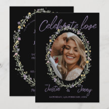 Feiern Sie Liebe Floral einfache moderne Hochzeit