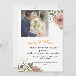 Feiern Sie Liebe! Jessica & William | 17. Septembe Einladung