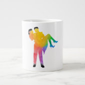 Feiern Sie Liebe mit Kunst & Farbe Jumbo-Tasse (Vorderseite)