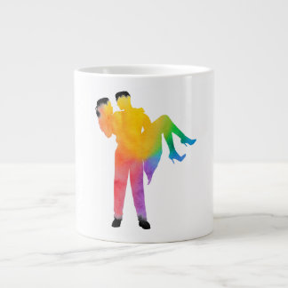 Feiern Sie Liebe mit Kunst & Farbe Jumbo-Tasse