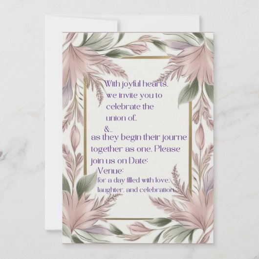 Feiern Sie Liebe mit uns Einladung (Vorderseite)