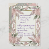 Feiern Sie Liebe mit uns Einladung (Vorne/Hinten)