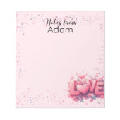 Feiern Sie Liebe mit unserem exklusiven Valentinst Notizblock (Vorderseite)