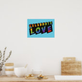 Feiern Sie Liebe-Sonderposter Poster (Küche)