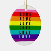 Feiern Sie Liebe, Stolz und Authentizität Keramik Ornament (Rechts)