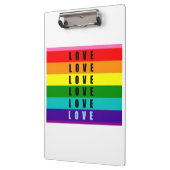 Feiern Sie Liebe, Stolz und Authentizität Klemmbrett (Links)