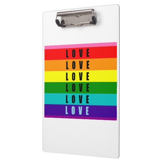 Feiern Sie Liebe, Stolz und Authentizität Klemmbrett (Links)