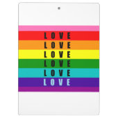 Feiern Sie Liebe, Stolz und Authentizität Klemmbrett (Rückseite)