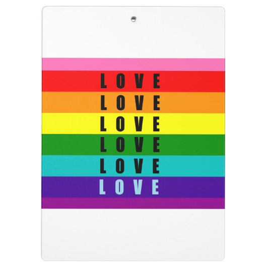 Feiern Sie Liebe, Stolz und Authentizität Klemmbrett (Rückseite)