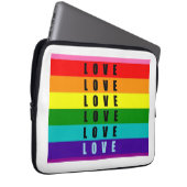 Feiern Sie Liebe, Stolz und Authentizität Laptopschutzhülle (Vorne Rechts)
