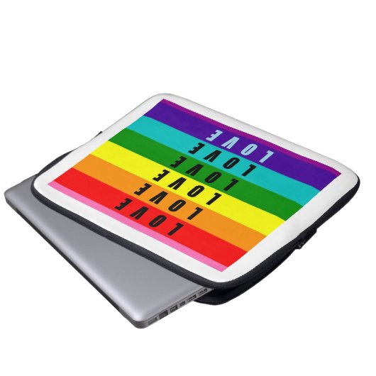 Feiern Sie Liebe, Stolz und Authentizität Laptopschutzhülle (Vorne Knopf)