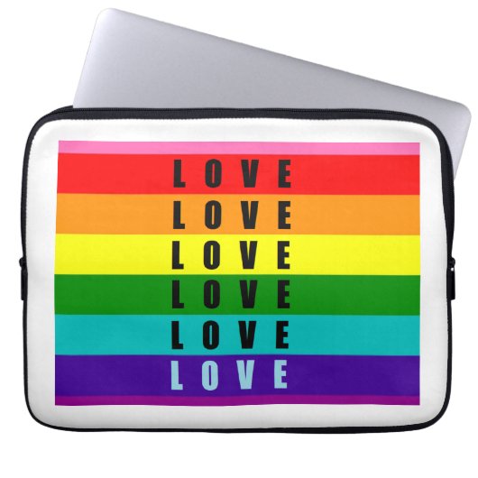 Feiern Sie Liebe, Stolz und Authentizität Laptopschutzhülle (Vorderseite)