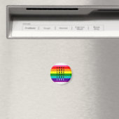 Feiern Sie Liebe, Stolz und Authentizität Magnet (In Situ (Geschirrspüler))