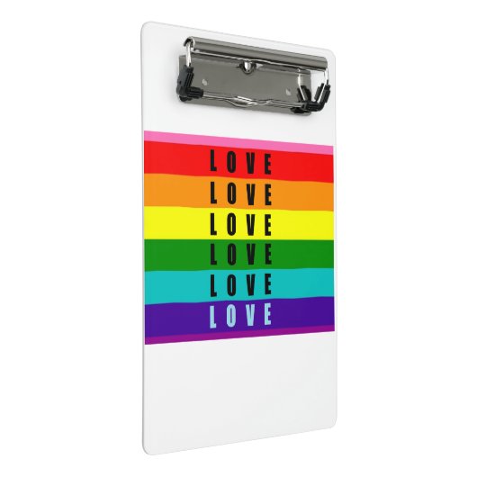 Feiern Sie Liebe, Stolz und Authentizität Mini Klemmbrett (Schrägansicht)