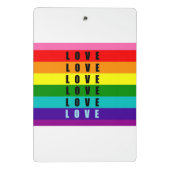 Feiern Sie Liebe, Stolz und Authentizität Mini Klemmbrett (Rückseite)