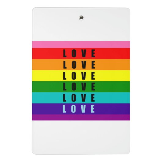 Feiern Sie Liebe, Stolz und Authentizität Mini Klemmbrett (Rückseite)