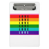 Feiern Sie Liebe, Stolz und Authentizität Mini Klemmbrett (Vorderseite)