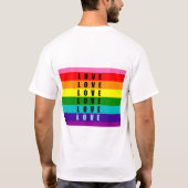 Feiern Sie Liebe, Stolz und Authentizität T-Shirt (Rückseite)