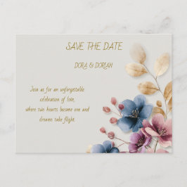 Feiern Sie Liebe und Freude mit einer Hochzeitsein Einladungspostkarte