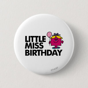 Feiern Sie Little Miss Birthday Button