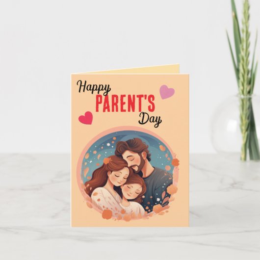 "Feiern Sie, Mama und Vater" Feiertagskarte (Vorderseite)