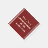 Feiern Sie! Master-Abschluss! Graduierungspartei N Serviette (Ecke)