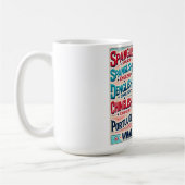 Feiern Sie mehrsprachig. Was ist Ihr Blend? Kaffeetasse (Links)