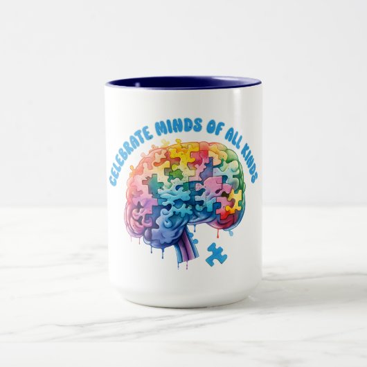 Feiern Sie Minds aller Arten. Neurodität Tasse (Zentrum)