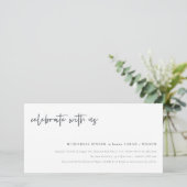 Feiern Sie mit dem Abendessen mit der Script-Probe Dankeskarte (Stehend Vorderseite)