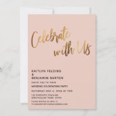 Feiern Sie mit dem Blush an der Rezeption für unse Einladung (Vorderseite)