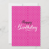 Feiern Sie mit dem Lächeln! Party Time Foto Geburt Einladung (Rückseite)