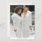 Feiern Sie mit dem neuen Foto Einladung (Rückseite)