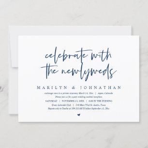 Feiern Sie mit den Frischvermählten, Flitterwochen Einladung