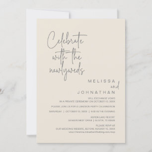 Feiern Sie mit den Neugeborenen, Hochzeit Einladung