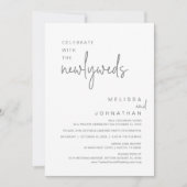 Feiern Sie mit den Neugeborenen, Hochzeitsessen Einladung (Vorderseite)