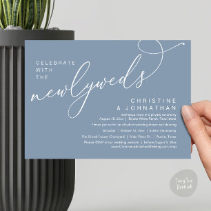 Feiern Sie mit den Neugeborenen, Romantische Hochz Einladung