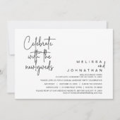 Feiern Sie mit den Neuvermählten, Hochzeit in Einladung (Vorderseite)