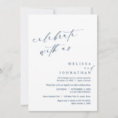 Feiern Sie mit den Neuvermählten, Hochzeitsfeier Einladung (Vorderseite)