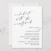 Feiern Sie mit den Neuvermählten, Hochzeitsfeier Einladung (Vorderseite)