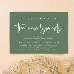 Feiern Sie mit den Neuvermählten, Wedding Brunch Einladung