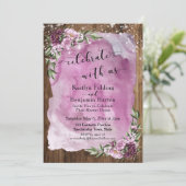 Feiern Sie mit den rustikalen Blumenleuchten von u Einladung (Stehend Vorderseite)