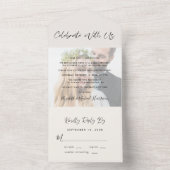 Feiern Sie mit der Hochzeitsempfehlung des US-Foto All In One Einladung (Innen Boden)