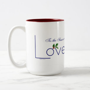 Feiern Sie mit diesem die Jahreszeit zur Liebe Kaf Zweifarbige Tasse