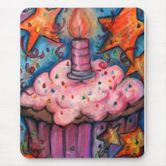 Feiern Sie mit einem kleinen Kuchen Mousepad (Vorne)